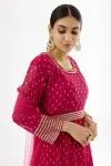 Hot Pink Georegette Sharara Suit