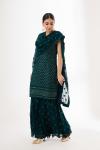 Bottle Green Sharara Suit