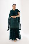 Bottle Green Sharara Suit