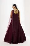 Wine Red Anarkali