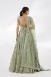 Sage Green Net Lehenga