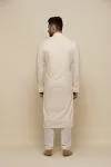 Ivory Chickankari Georegette Kurta Set