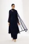 Deep Prussian Blue Kurta Palazzo