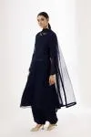 Deep Prussian Blue Kurta Palazzo