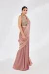 Powder Blush Drape Saree