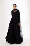 Stellar Black Anarkali