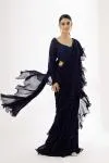 Sapphire Blue Drape Anarkali