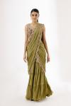 Moss Green Drape Sharara