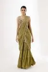 Moss Green Drape Sharara