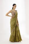 Moss Green Drape Sharara