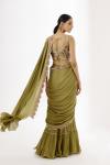 Moss Green Drape Sharara