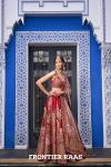 Crimson Red silk Lehenga