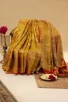Sunshine Yellow Tissue Silk Saree