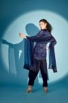 MEDHA BATRA - Poseidon Blue Suit Set