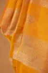 Mustard Kanjivaram Silk Saree