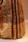 Orange Tissue Silk Saree