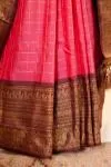 Magenta pink Kanjivaram Silk Saree