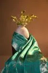 Sea Green Banarasi Kattan Silk Saree
