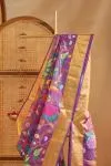 Royal Purple Kota Zari Saree
