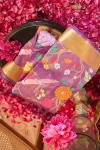 Royal Purple Kota Zari Saree