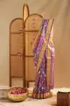 Royal Purple Kota Zari Saree