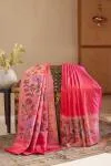 Raspberry Pink Paithani Silk Saree