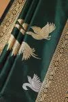 Sacramento Green Banarasi Kattan Silk Saree