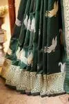 Sacramento Green Banarasi Kattan Silk Saree