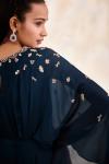 Dark Sea Crepe Jumpsuit