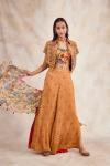 Sweet Mustard Chiffon Suit Set