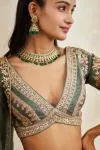 Rare Grey Banarasi Silk Paithni Lehenga