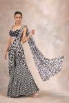 Black & White Drape Garara