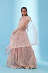 Shimmer Pink Georgette Lehenga
