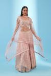 Shimmer Pink Georgette Lehenga