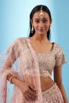 Shimmer Pink Georgette Lehenga