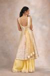 Daisy Yellow Georgette Garara Set