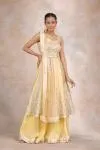 Daisy Yellow Georgette Garara Set