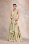 Lily Green Silk Sharara Set