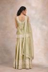 Lily Green Silk Sharara Set