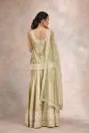 Lily Green Silk Sharara Set