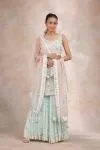Arctic Blue Georgette Garara Set