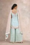 Arctic Blue Georgette Garara Set