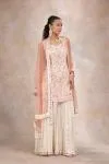 Ivory Georgette Garara Set