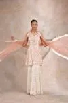 Ivory Georgette Garara Set