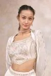 Off-White Georgette Lehenga