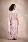 Pearly Lavender Drape Saree