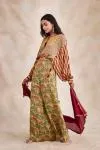 Curry Yellow Printed Suit Set