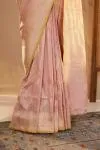 Onion Pink Banarsi Kattan silk saree