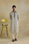 Off-White Pathani Kurta Set