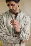 Off-White Pathani Kurta Set